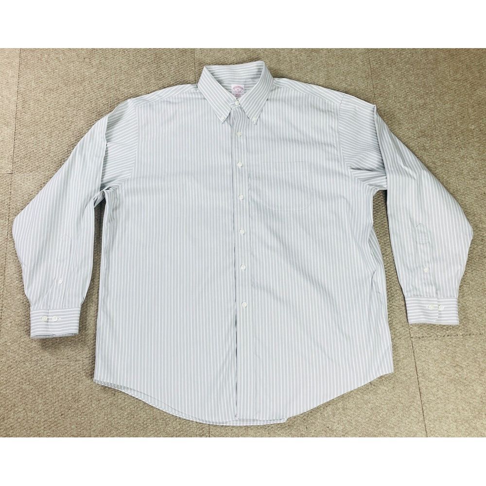 Brooks Brothers Men's Button Down Striped Long Sleeve Shirt Size XL